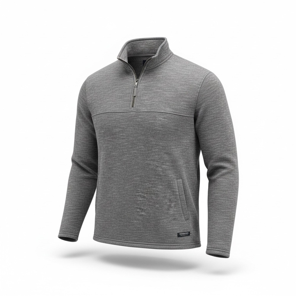 Southern Marsh Quarter Zip Pullover Mens XL Heritage Classic Grey Long Sleeve